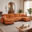LLappuil 132" Sectional Sofa, Oversized Modular Sectional Couch with Double Movable Ottoman, Chenille Cloud Sofa Couch for Living Room