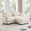 LLappuil 72" Loveseat Sofa, Modular Sectional Couch with Movable Ottoman, Cloud Chenille Sofa Couch for Living Room