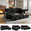 LLappuil Sectional Sofa, 71" Sectional Couch Convertible Sofa Bed, Pull Out Sofa Bed Full Size with Storage Chaise for Living Room, Linen Black