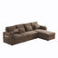 LLappuil 108" Sectional Sofa, Oversized Sectional Couch with Pull Out Sofa Bed, Chenille Sofa Couch Convertible Sofa Bed with Recliner Chair, Small Tabletop, Storage Chaise for Living Room