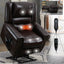 LLappuil Lift Power Recliner Chair, Dual Motor Massage Recliner Chair with Heat, Faux Leather Nursery Glider Rocker Recliner Chair for Living Room, Bedroom Dark Brown