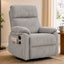 LLappuil Recliner Chair, 360° Swivel Reclining Chair, Manual Nursery Glider Rocker Recliner Chair for Living Room, Corduroy Beige