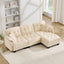 LLappuil 101" Sectional Sofa, Modular Sectional Couch with Movable Ottoman, Chenille Cloud Sofa Couch for Living Room