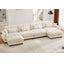 LLappuil 166" Sectional Sofa, Modular Sectional Couch with Double Movable Ottoman, Oversized Velvet Cloud Couch for Living Room