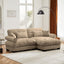LLappuil 94" Loveseat Sofa, Modular Sectional Sofa with Movable Ottoman, Oversized Velvet Cloud Couch for Living Room