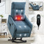 LLappuil Power Lift Recliner Chair, 8‑Point Vibration Massage Reclining Chair with Heat, Chenille Reading Chair with Side Pocket, USB Charge Port, Remote Control for Living Room