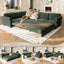 LLappuil Sectional Sofa, Sectioanl Couch with Pull Out Sofa Bed King Size, Chenille Sofa Conertible Sofa Bed for Living Room