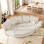LLappuil Modular Sectional Sofa, Oversiezed Curved Sectional Couch with Storage & Hexagon Seat, Corduroy Sectional Sofa with Adjustable Arms & Backs for Living Room Beige