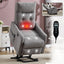 LLappuil Power Lift Recliner Chair, 8‑Point Vibration Massage Reclining Chair with Heat, Chenille Reading Chair with Side Pocket, USB Charge Port, Remote Control for Living Room