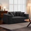 LLappuil 67" Loveseat Sofa, Corduroy Boneless Cloud Sofa Couch for Living Room