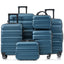 LLappuil 6 Piece Luggage Set, ABS Hardshell Suitcases with Dual Spinner Wheels for Travel & Business