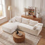 LLappuil 95" Sectional Sofa, Modular Sectional Couch with Right Chaise, Deep Seat Corduroy Cloud Sofa for Living Room