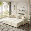 LLappuil Modular Sectional Sofa, 6 Seat Velvet Sofa Convertible Sofa Bed for Living Room Beige
