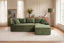 LLappuil 106" Sectional Sofa, Modular Sectional Couch with Left Chaise, Deep Seat Corduroy Cloud Sofa for Living Room
