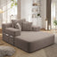LLappuil Chaise Lounge Chair Indoor, Corduroy Boneless Sofa Bed, Deep Seat Sleeper Couch Reading Chairs, Cloud Sofas Couches for Living Room, No Assembly Required Brown