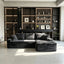LLappuil 96" Sectional Sofa, Modular Sectional Couch with Left Chaise, Deep Seat Corduroy Cloud Sofa for Living Room Gray