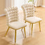 LLappuil Dining Chair Set of 2, 2 Piece Upholstered Accent Chairs for Dining Room, Living Room Beige