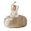 LLappuil 5 Feet Bean Bag Chair, Lazy Sofa Chair for Adults, Memory Foam Bean Bag Chairs with Filler Included for Living Room Bedroom Khaki