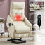LLappuil Power Lift Recliner Chair, 8‑Point Vibration Massage Reclining Chair with Heat, Faux Leather Reading Chair with Side Pocket, USB Charge Port, Remote Control for Living Room