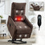 LLappuil Power Lift Recliner Chair, 8‑Point Vibration Massage Reclining Chair with Heat, Chenille Reading Chair with Side Pocket, USB Charge Port, Remote Control for Living Room