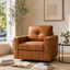 LLappuil 360° Swivel Accent Chair, Mid-century Living Room Chair, Single Sofa Reading Chair for Living Room, Nubby Woven Fabric