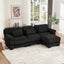 LLappuil 104" Sectional Sofa, L Shaped Modular Sectional Couch with Movable Ottoman, Cloud Corduroy Sofa Couch for Living Room