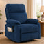 LLappuil Recliner Chair, 360° Swivel Reclining Chair, Manual Nursery Glider Rocker Recliner Chair for Living Room, Corduroy Beige