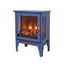 LLappuil 18" Electric Fireplace, Freestanding Electric Fireplace Stove Heater with 3D Flame Effect for 800 Sq. Ft, 1400W /700W heat/ 5000 BTU Blue