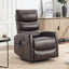 LLappuil Recliner Chair, 360° Swivel Massage Recliner Chair with Heat, Nursery Glider Rocker Faux Leather Recliner Chair for Living Room Beige