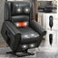 LLappuil Lift Power Recliner Chair, Dual Motor Massage Recliner Chair with Heat, Faux Leather Nursery Glider Rocker Recliner Chair for Living Room, Bedroom Gray
