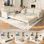 LLappuil Sectional Sofa, Sectioanl Couch with Pull Out Sofa Bed King Size, Chenille Sofa Conertible Sofa Bed for Living Room