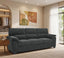 LLappuil 81" Mid-Century Modern Sofa, 3 Seat Sofa Cloud Couch for Living Room, Linen Dark Gray
