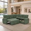 LLappuil 85" x 85" Sectional Sofa, L Shaped Sectional Couch with Pull Out Sofa Bed, Convertible Sofa Bed with Hidden Storage, Polyester Fabric 5 Seat Sofa Couch for Living Room