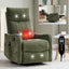 LLappuil Recliner Chair, 360° Swivel Massage Recliner Chair with Heat, Nursery Glider Rocker Recliner Chair for Living Room, Bedroom, Chenille Green