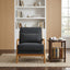 LLappuil Accent Chair, Mid-Century Modern Reading Single Sofa Chair for Living Room Dark Gray