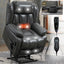 LLappuil Lift Power Recliner Chair, Dual Motor 8-Point Vibration Massage Recliner Chair with Heat, Faux Leather Nursery Glider Rocker Recliner Chair for Living Room, Bedroom Gray