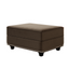 LLappuil Ottoman Square Footrest for Modular Sectional Sofa, Velvet Foot Stool for Living Room Brown