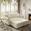 LLappuil Modular Sectional Sofa, 4 Seat Velvet Sofa Couch Convertible Sofa Bed for Living Room Beige