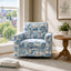 LLappuil 360° Swivel Accent Chair, Mid-century Living Room Chair, Single Sofa Reading Chair for Living Room, Nubby Woven Fabric