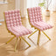 LLappuil Dining Chair Set of 2, 2 Piece Puffy Bubble Kitchen Dining Chair with with Metal Legs, Tufted Velvet 360° Swivel Accent Chair for Dining Room, Kitchen, Living Room
