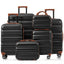 LLappuil 6 Piece Luggage Set, ABS Hardshell Suitcases with Dual Spinner Wheels for Travel & Business