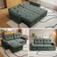 LLappuil 80" Pull Out Sofa Bed Queen Size, Loveseat Sofa Convertible Sofa Bed, Chenille Sofa Couch for Living Room Green