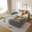 LLappuil 75" Chaise Lounge Chair Indoor, Oversized Chenille Upholstered Sofa Bed, Deep Seat Loveseat Sleeper Couch Reading Chairs, Cloud Sofa Couch for Living Room Bedroom