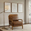 LLappuil Accent Chair, Mid-Century Modern Reading Single Sofa Chair for Living Room, Foil Fabric