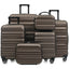 LLappuil 6 Piece Luggage Set, ABS Hardshell Suitcases with Dual Spinner Wheels for Travel & Business