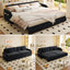 LLappuil Pull Out Sofa Bed King Size, Loveseat Sofa Covertible Sofa Bed, Chenille Sofa Couch with USB Port, Side Pocket for Living Room