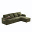 LLappuil 108" Sectional Sofa, Oversized Sectional Couch with Pull Out Sofa Bed, Chenille Sofa Couch Convertible Sofa Bed with Recliner Chair, Small Tabletop, Storage Chaise for Living Room