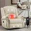 LLappuil Recliner Chair, 360° Swivel Massage Recliner Chair with Heat, Nursery Glider Rocker Manual Recliner Chair with Side Pockets for Living Room, Bedroom Beige