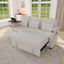 LLappuil 81" Loveseat Sofa with Recliner Chair, 3 Seat Sofa with Pull Out Sofa Bed, Chenille Sofa Couch Convertible Sofa Bed with Tabletop, Cup Holder, USB & Type-c Charging Port for Living Room