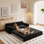 LLappuil 66" Loveseat Sofa, Pull Out Sofa Bed Queen Size, Velvet Sofa Couch Convertible Sofa Bed for Living Room
